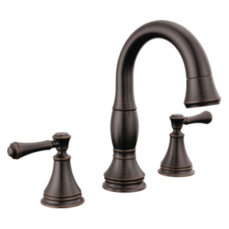 Delta Cassidy: Two Handle Widespread Pull Down Bathroom Faucet