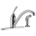 Delta 400-DST Classic Single Handle Kitchen Faucet with Spray