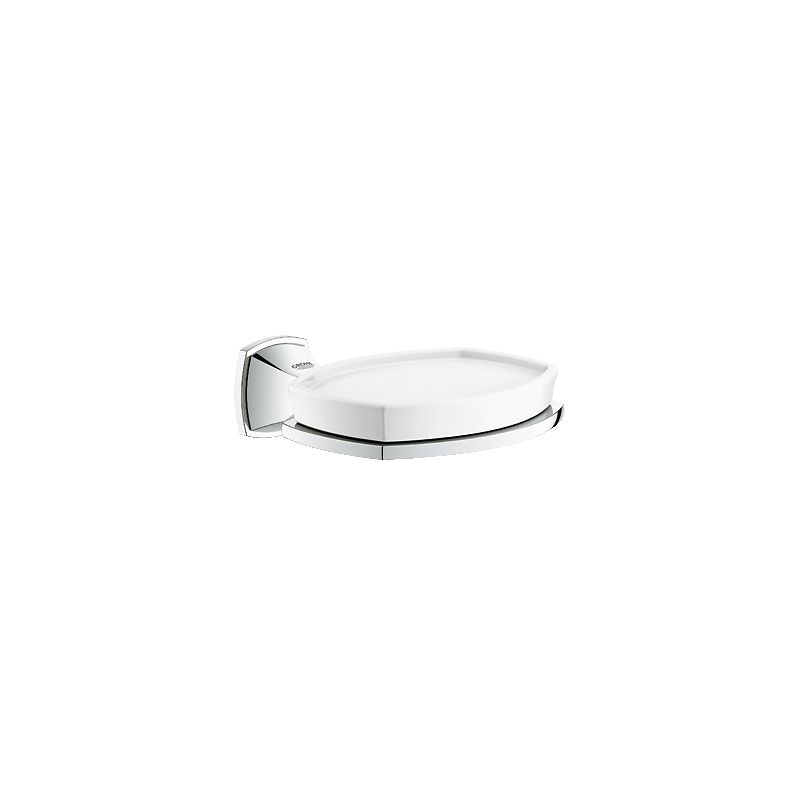 Grohe 40628000 Grandera 5 Inch Wall Mount Soap Dish with Holder