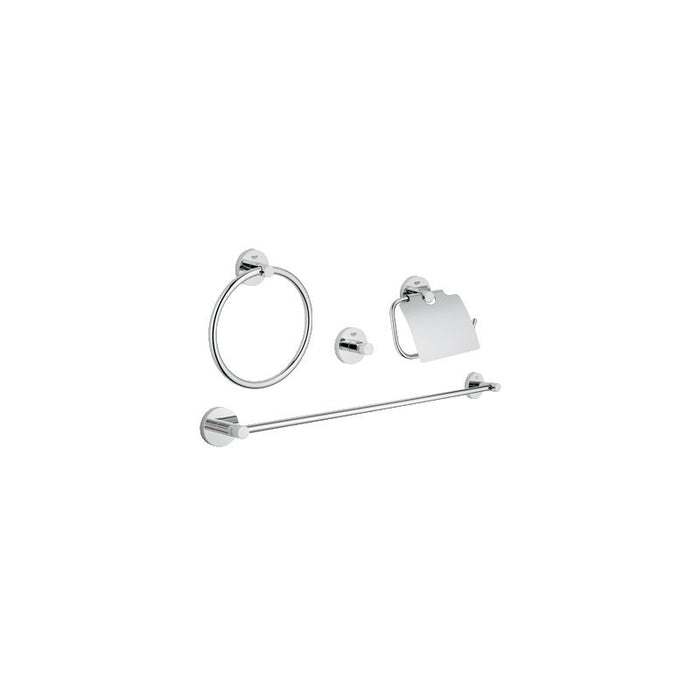Grohe Essentials Wall Mount Bathroom Accessory Set Includes Robe Hook