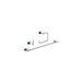 Grohe Essentials Cube Accessory Kit-Includes Towel Bar Toilet Paper Holder and Robe Hook