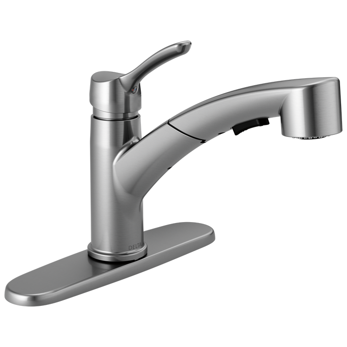 Delta Collins™: Single Handle Tract-Pack Pull-Out Kitchen Faucet