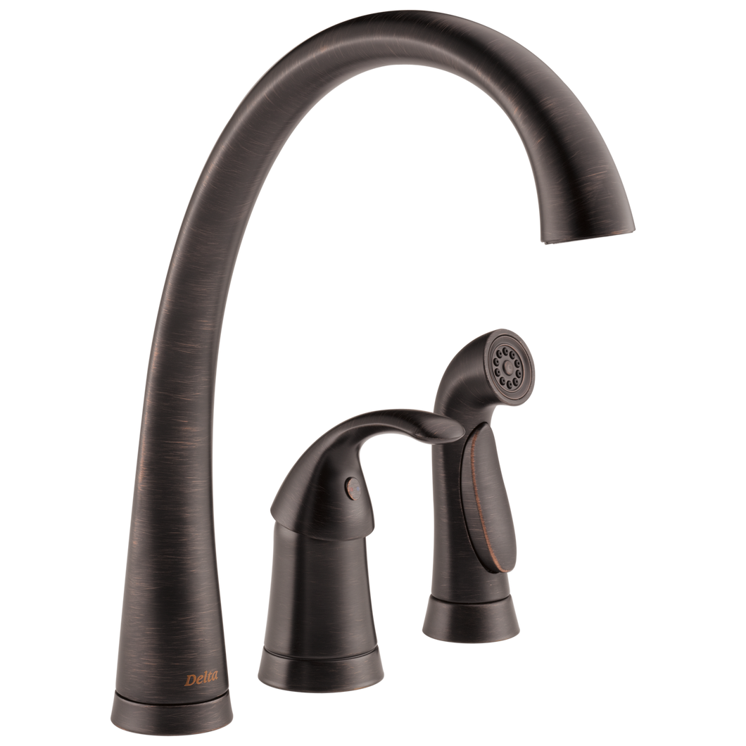 Delta 4380-DST Pilar Single Handle Kitchen Faucet with Spray