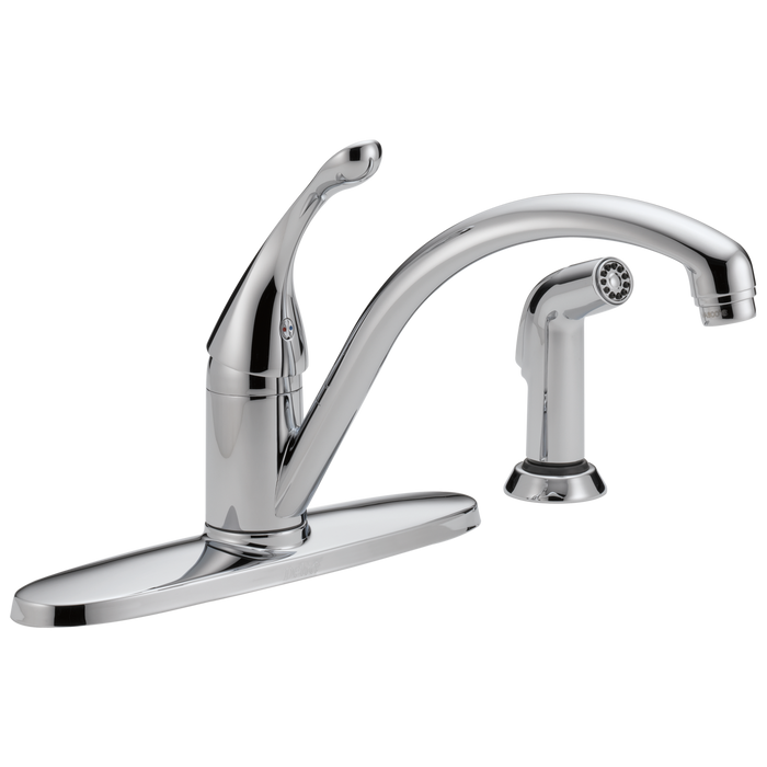 Delta 440-DST Collins Single Handle Kitchen Faucet with Spray