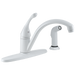 Delta 400-DST Classic Single Handle Kitchen Faucet with Spray