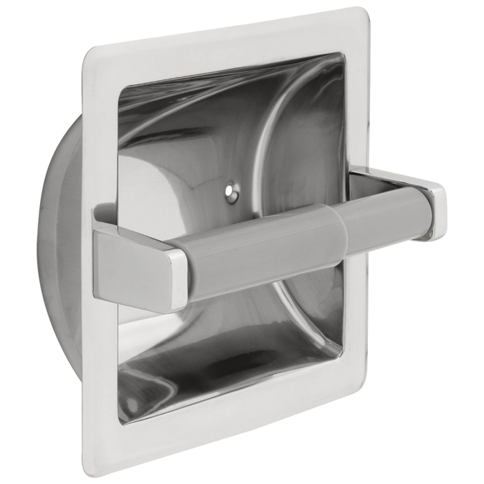Delta Commercial Recessed Toilet Tissue Holder with Plastic Roller