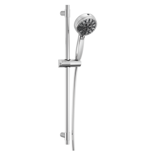 Delta Universal Showering Components: 7-Setting Slide Bar Hand Shower with Cleaning Spray