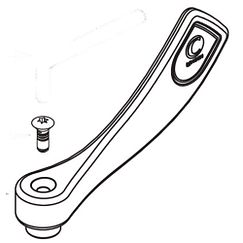 Moen Wrist Blade Handle, Hot, 8200 Series