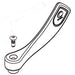 Moen Wrist Blade Handle, Cold, 8200 Series