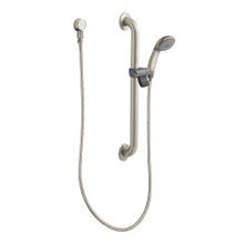 Load image into Gallery viewer, Moen 52224GBM15 Commercial Hand Shower with 24&amp;quot; Slide Bar/Grab Bar in Classic Brushed Nickel
