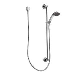 Moen Single Function Hand Shower Package with Hose and Slide Bar Included from the M-Dura Collection in Glacier/Chrome