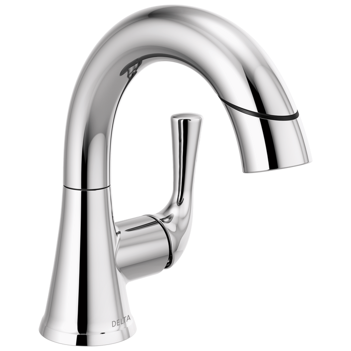 Delta Delta Kayra™: Single Handle Pull-Down Bathroom Faucet