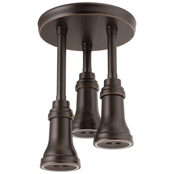 Delta 57190-25-L H2Okinetic Pendant Raincan Shower Head with Led Light