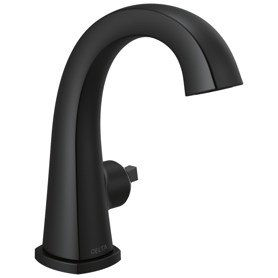 Delta Stryke 577-BLMPU-LHP-DST Single Handle Bathroom Faucet - Less Handle - Matte Black