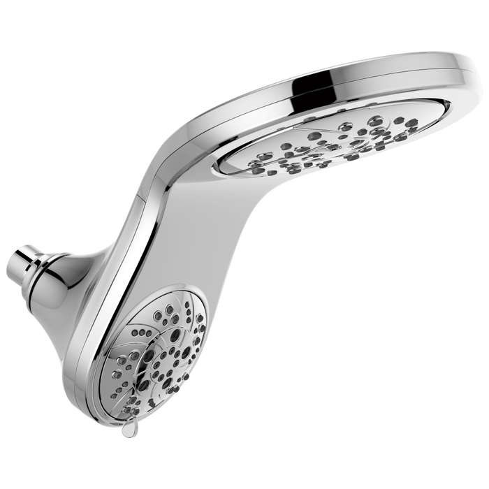 Delta Universal Showering Components: HydroRain H<sub>2</sub>Okinetic 5-Setting Two-in-One Shower Head