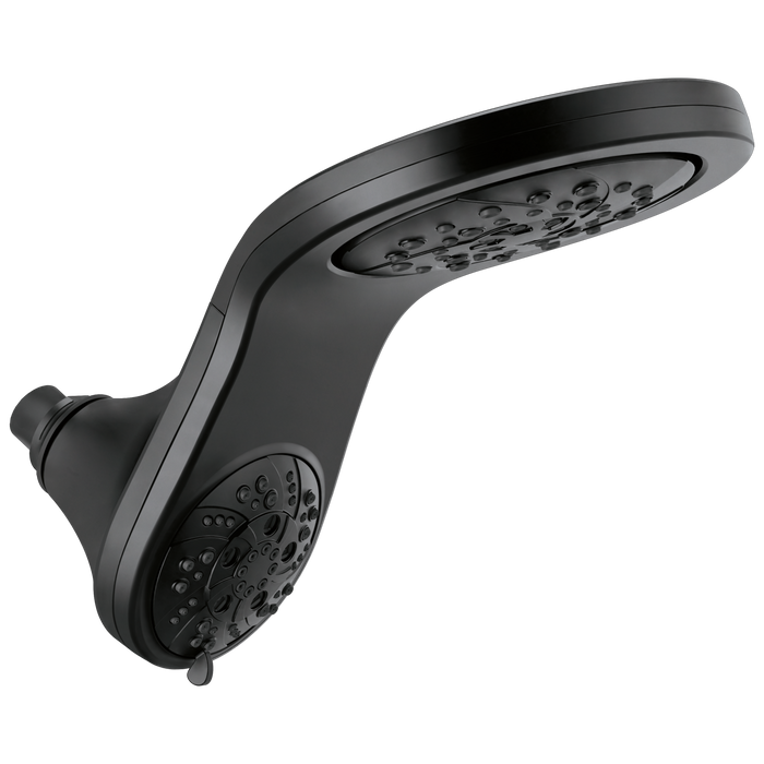 Delta Universal Showering Components: HydroRain H<sub>2</sub>Okinetic 5-Setting Two-in-One Shower Head