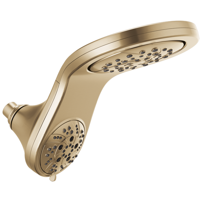 Delta Universal Showering Components: HydroRain H<sub>2</sub>Okinetic 5-Setting Two-in-One Shower Head