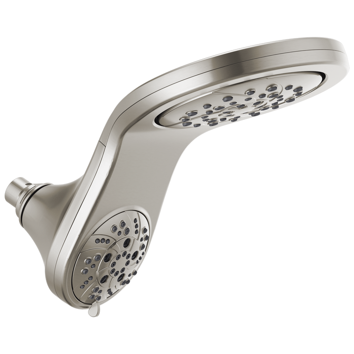 Delta Universal Showering Components: HydroRain H<sub>2</sub>Okinetic 5-Setting Two-in-One Shower Head