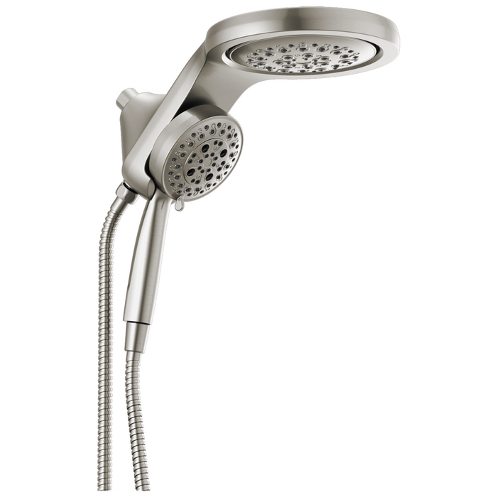 Delta Universal Showering Components: HydroRain H2OKinetic 5-Setting Two-in-One Shower Head