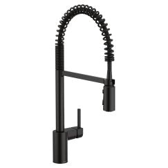 Moen 5923 Align One Handle Pre-rinse Spring Pulldown Kitchen Faucet in Matte Black