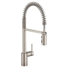 Load image into Gallery viewer, Moen 5923 Align One Handle Pre-rinse Spring Pulldown Kitchen Faucet in Spot Resist Stainless
