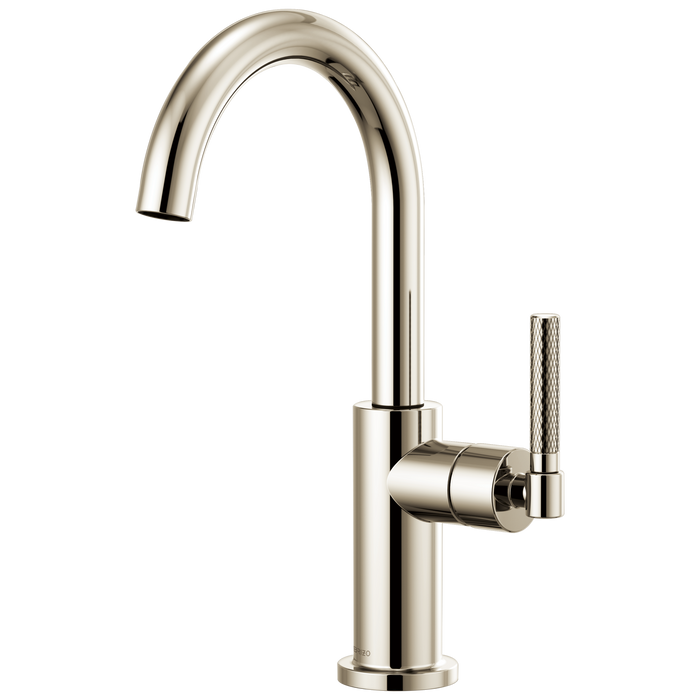 Brizo Brizo Litze: Bar Faucet with Arc Spout and Knurled Handle