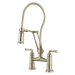 Brizo Rook: Articulating Bridge Faucet with Finished Hose