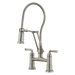 Brizo Rook: Articulating Bridge Faucet with Finished Hose