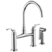 Brizo Litze: Bridge Faucet with Arc Spout and Industrial Handle