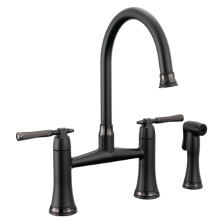 Brizo The Tulham Kitchen Collection by Brizo: Bridge Kitchen Faucet with Side Spray