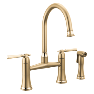 Brizo The Tulham Kitchen Collection by Brizo: Bridge Kitchen Faucet with Side Spray