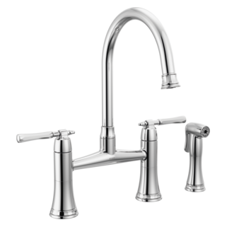 Brizo The Tulham Kitchen Collection by Brizo: Bridge Kitchen Faucet with Side Spray