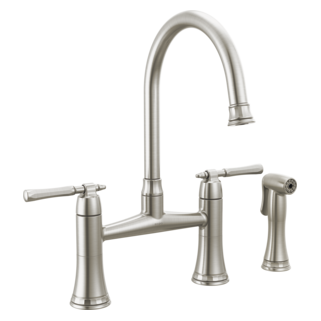 Brizo The Tulham Kitchen Collection by Brizo: Bridge Kitchen Faucet with Side Spray