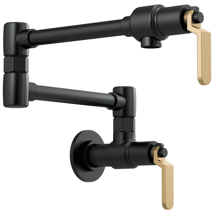 Brizo Litze: Litze Wall Mount Pot Filler with Industrial Handle
