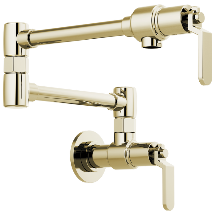 Brizo Litze: Litze Wall Mount Pot Filler with Industrial Handle