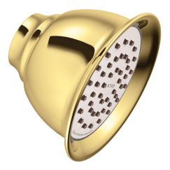 Moen Single - Function 4 - 3/8" Diameter Showerhead in Polished Brass