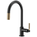 Brizo Brizo Litze: Pull-Down Faucet with Arc Spout and Knurled Handle