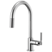 Brizo Brizo Litze: Pull-Down Faucet with Arc Spout and Knurled Handle