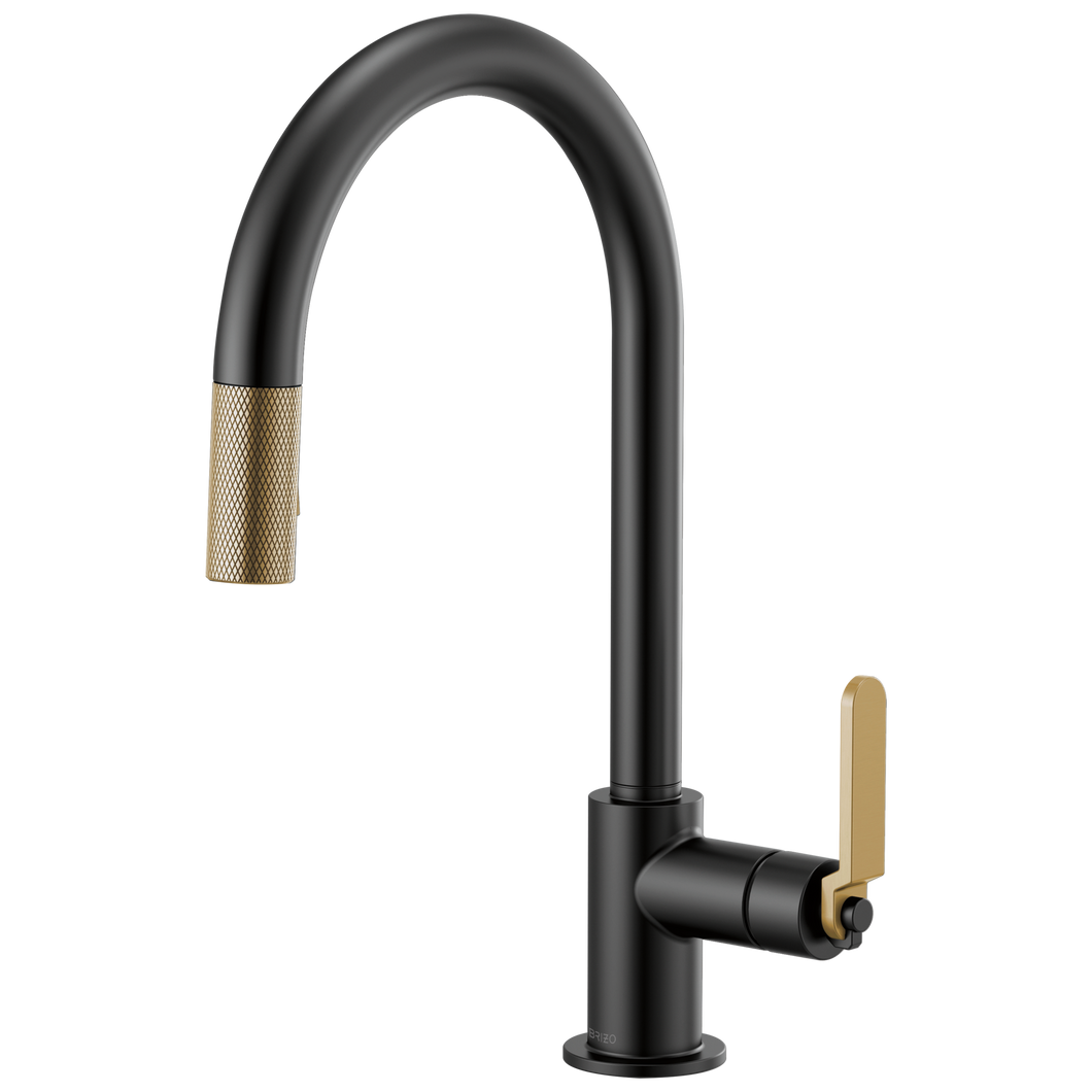Brizo Brizo Litze: Pull-Down Faucet with Arc Spout and Industrial Handle