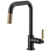 Brizo Brizo Litze: Pull-Down Faucet with Square Spout and Knurled Handle