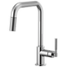 Brizo Brizo Litze: Pull-Down Faucet with Square Spout and Knurled Handle