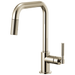Brizo Brizo Litze: Pull-Down Faucet with Square Spout and Knurled Handle
