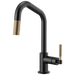 Brizo Brizo Litze: Pull-Down Faucet with Angled Spout and Knurled Handle