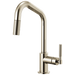 Brizo Brizo Litze: Pull-Down Faucet with Angled Spout and Knurled Handle
