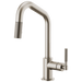 Brizo Brizo Litze: Pull-Down Faucet with Angled Spout and Knurled Handle
