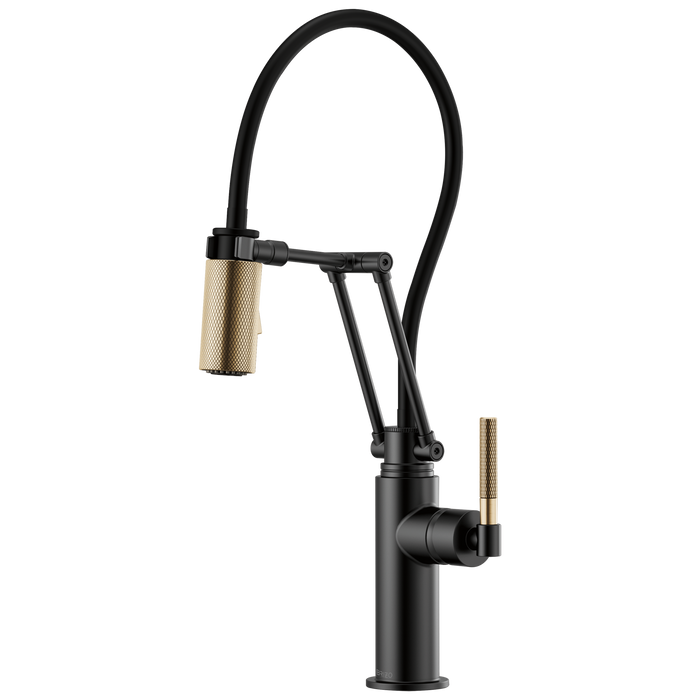 Brizo Brizo Litze: Articulating Faucet with Knurled Handle