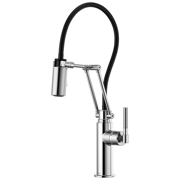 Brizo Brizo Litze: Articulating Faucet with Knurled Handle