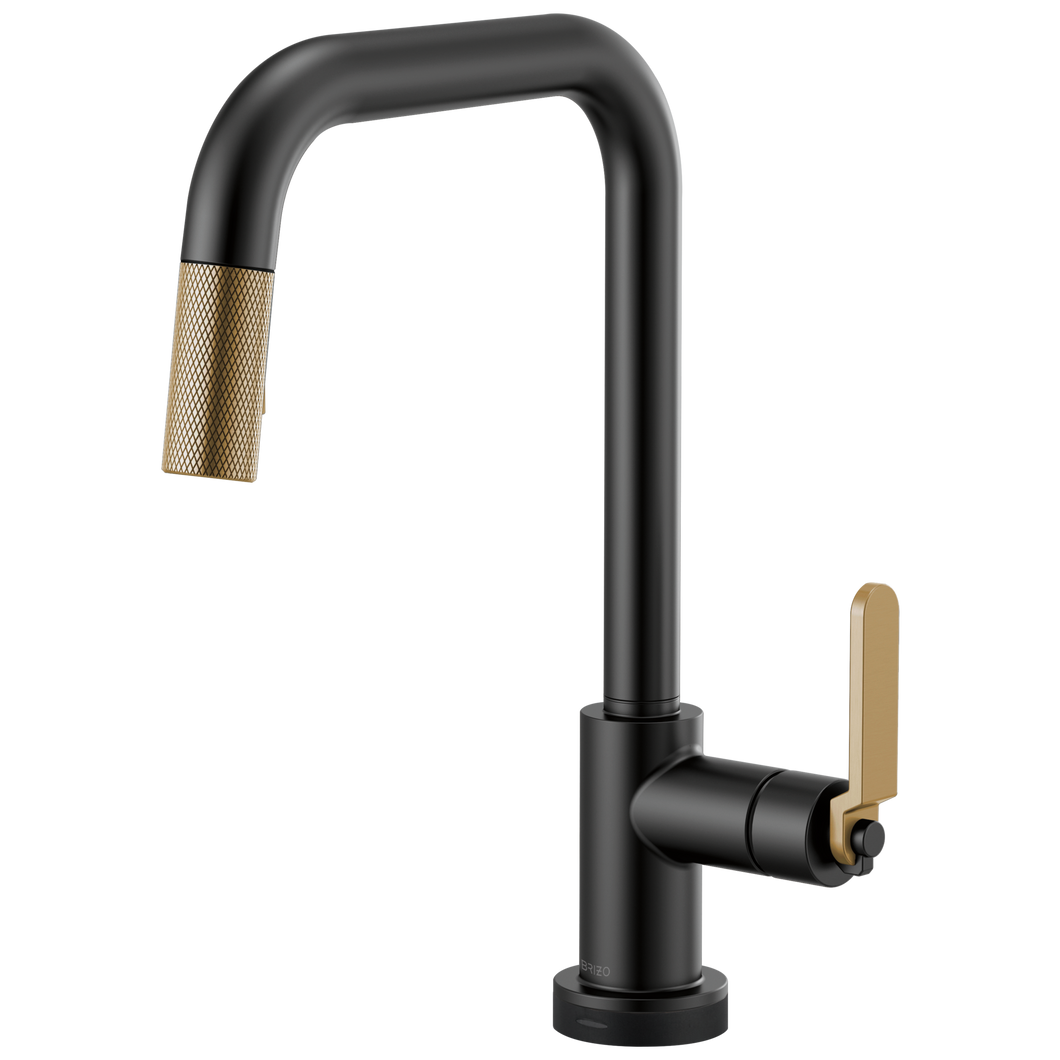 Brizo Brizo Litze: SmartTouch Pull-Down Faucet with Square Spout and Industrial Handle