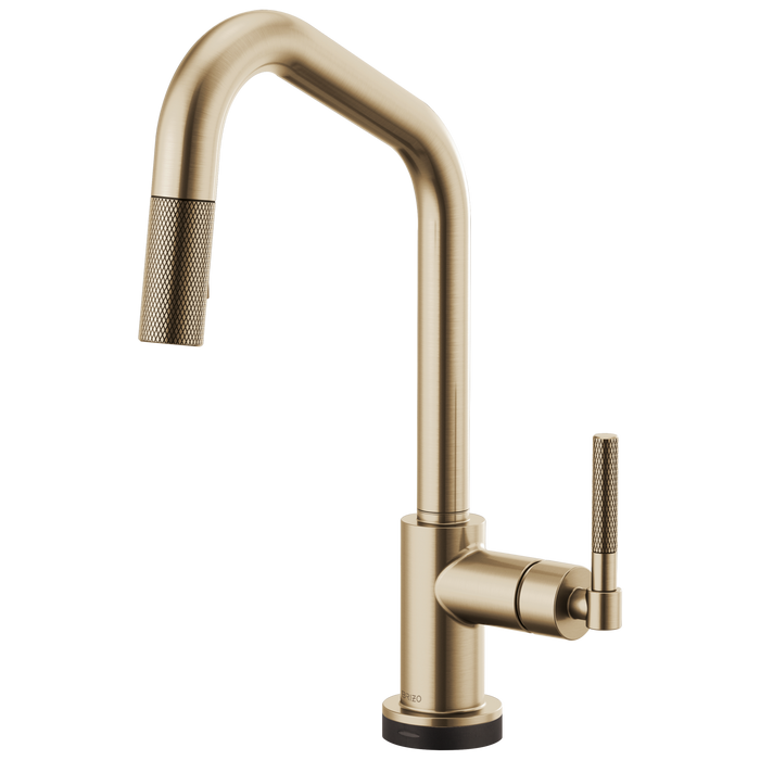 Brizo Litze: SmartTouch Pull-Down Faucet with Angled Spout and Knurled Handle