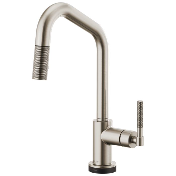 Brizo Litze: SmartTouch Pull-Down Faucet with Angled Spout and Knurled Handle